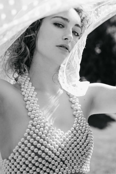 Pearl Crop Top – Ivory and Stone Bridal